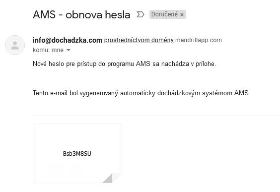 Obnova hesla