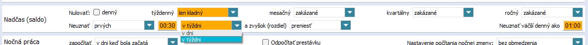 Neuznať pvých..v týždni - nastavenie v skupine